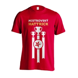Tričko Mistrovský Hattrick - červené